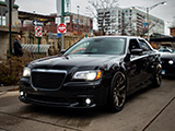 Black Chrysler 300 SRT at 2021 Rally to the Rock