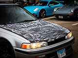 Chalkboard Hood on Honda Accord