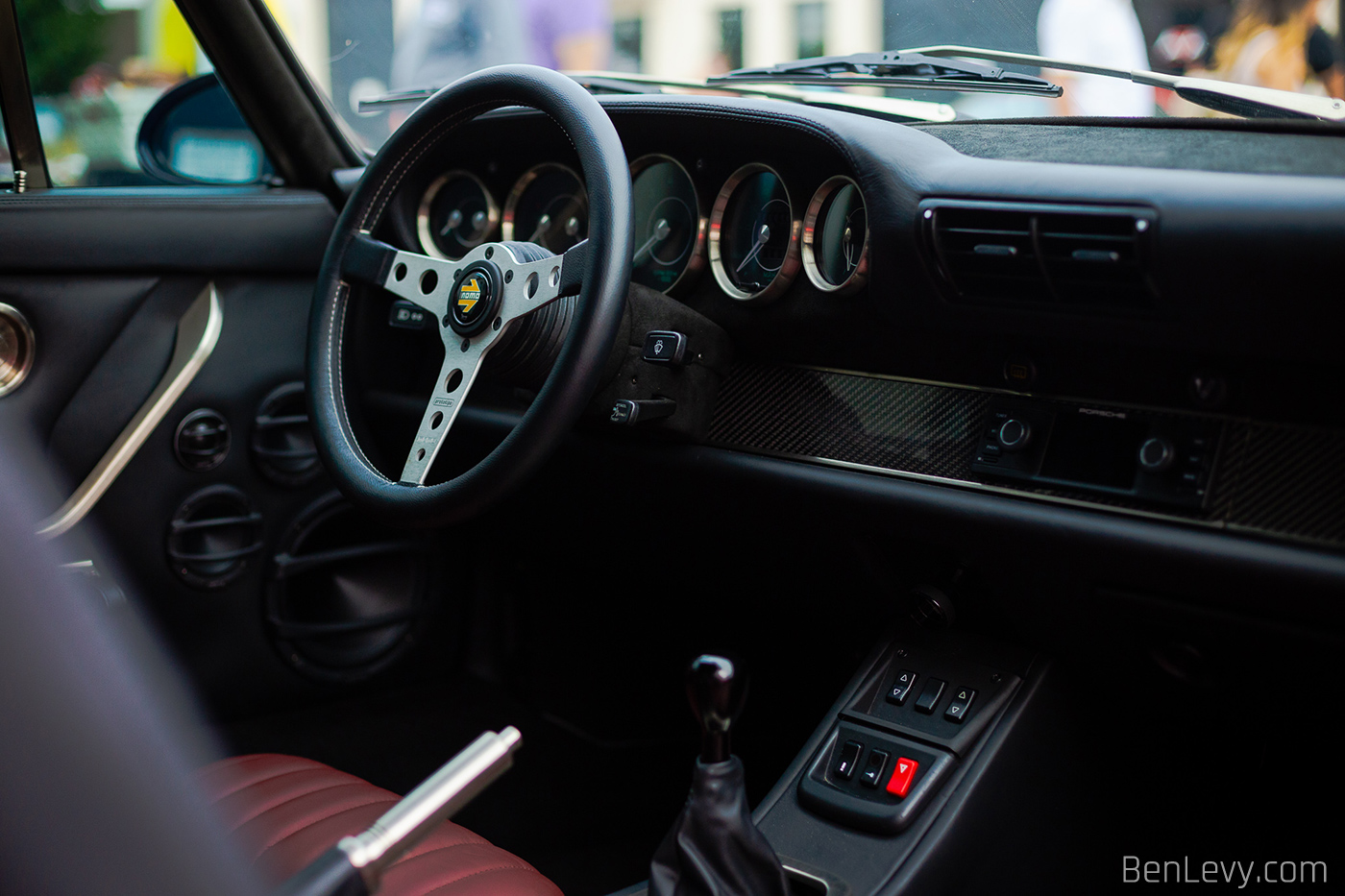 Carbon Fiber and Leather interior in Backdate Porsche 911 by Olsen Motorsports