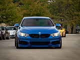 Blue BMW 4 Series Coupe