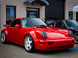 Red 1992 Porsche 911 Turbo by Olsen Motorsports
