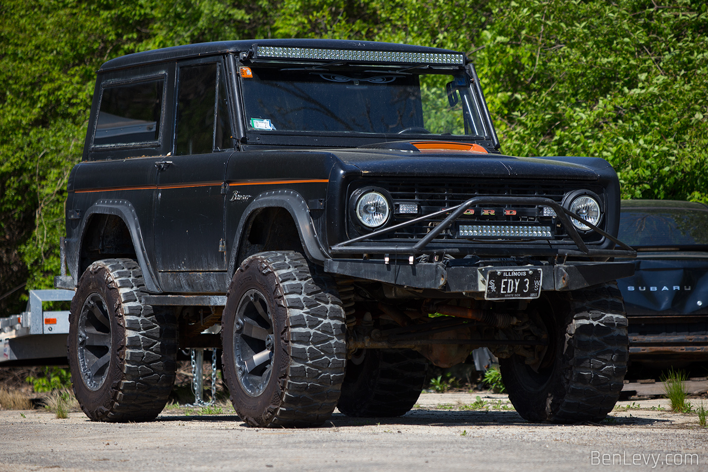 Raised Black Ford Bronco