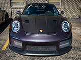 Purple Porsche 911 GT2 RS