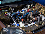 Turbo D Series Engine in Brown Honda Civic