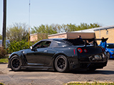 Black Nissan GT-R Leaving P&L Motorsports