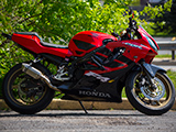 Red Honda CBR600F4i Motorcycle