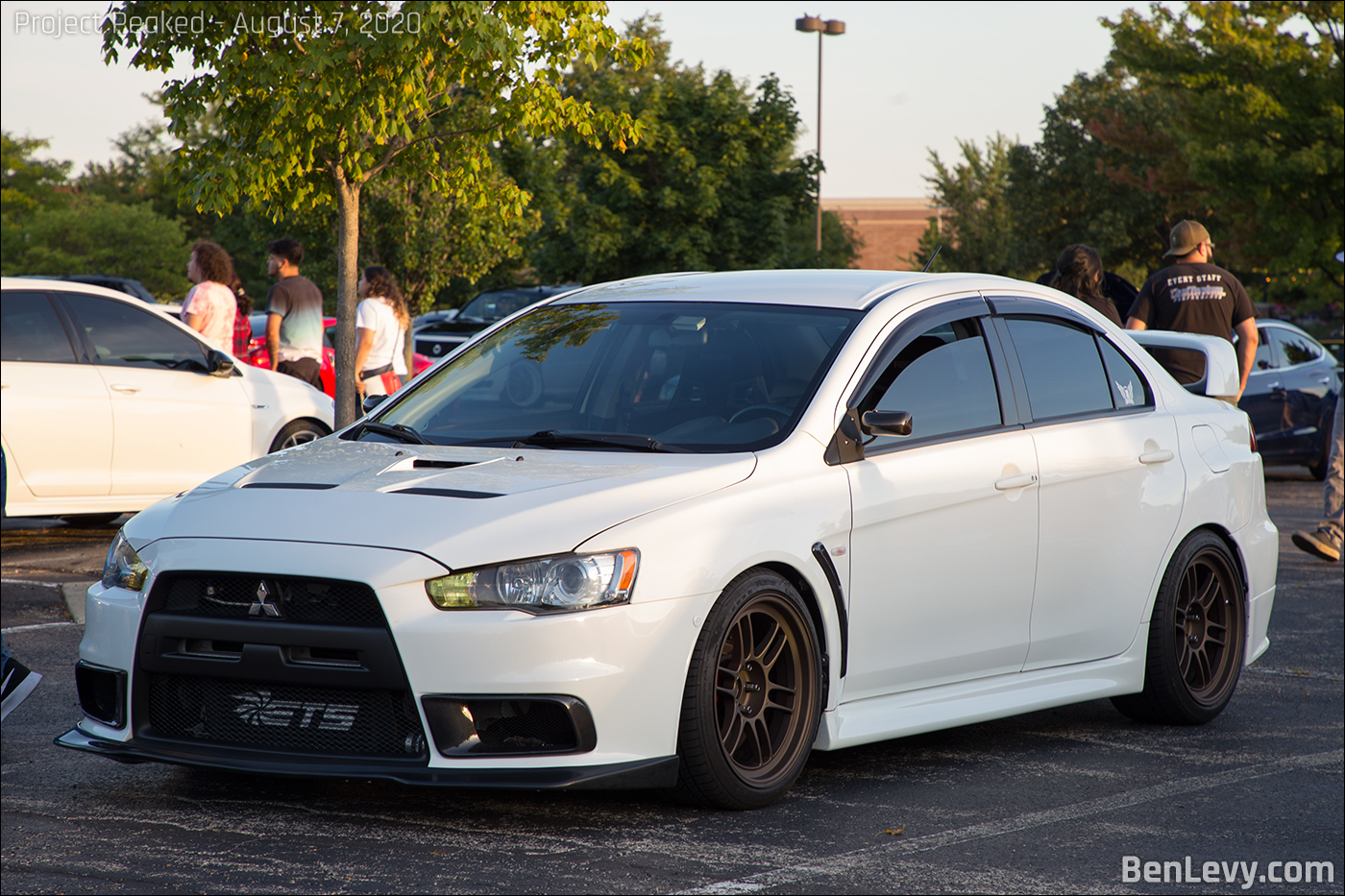 White Mitsubishi Lancer Evo X - BenLevy.com