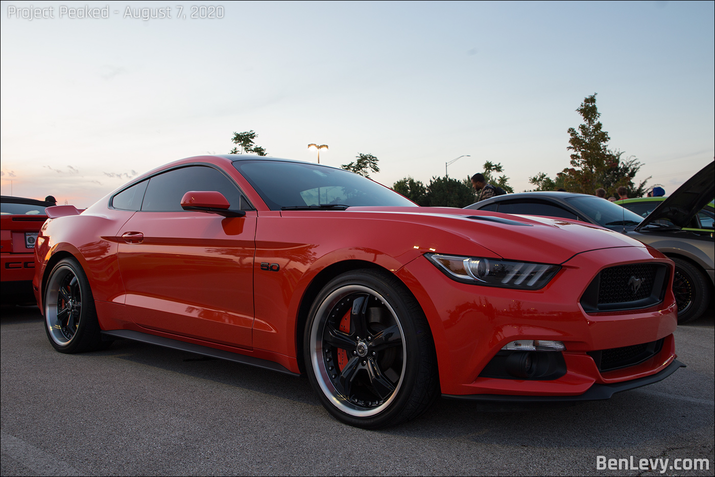 Orange Ford Mustang GT