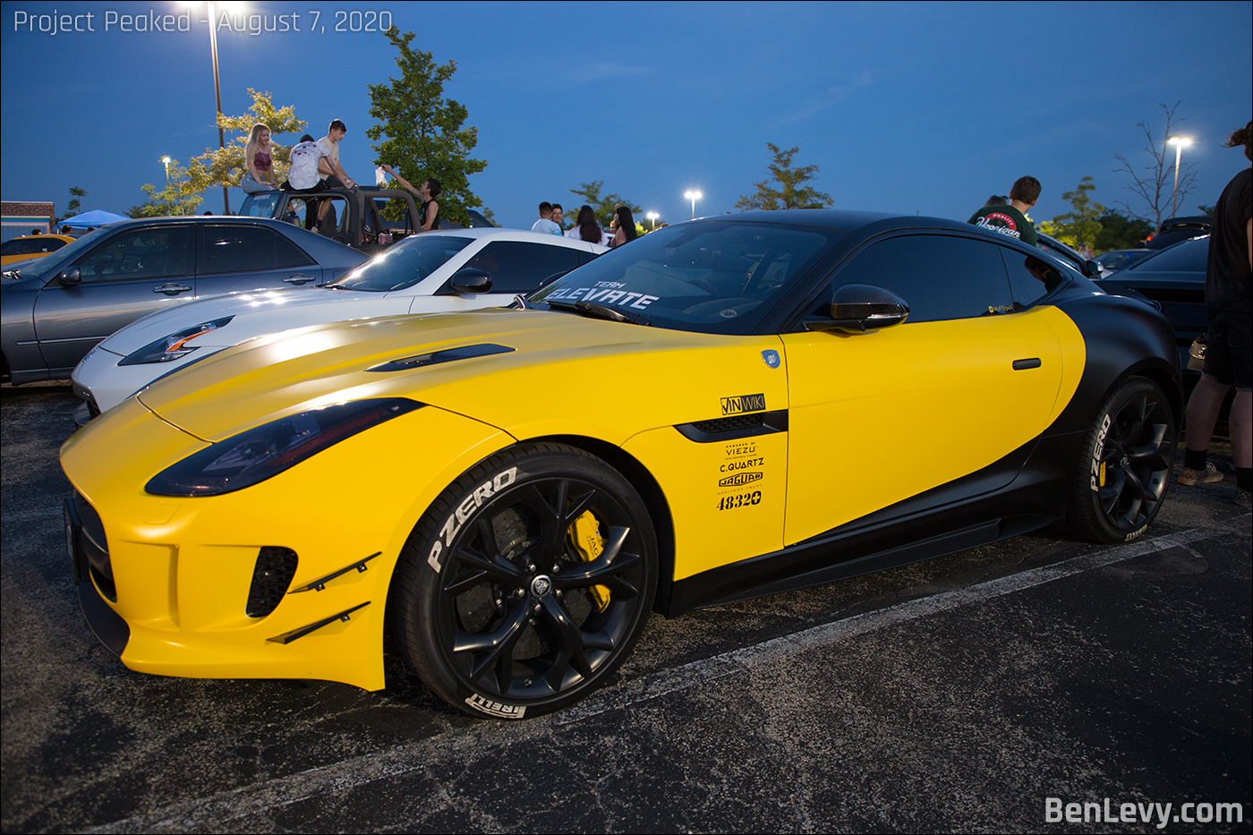 Yellow Jaguar F-Type S from Team Elevate