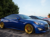 Hyundai Genesis Coupe with Aodhan DS01 Wheels in Gold