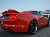 Orange Ford Mustang GT