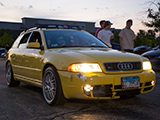 Yellow Audi S4 avant