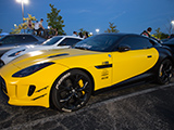 Yellow Jaguar F-Type S from Team Elevate