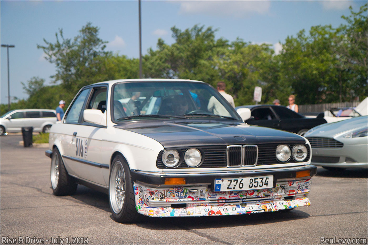 White E30 BMW