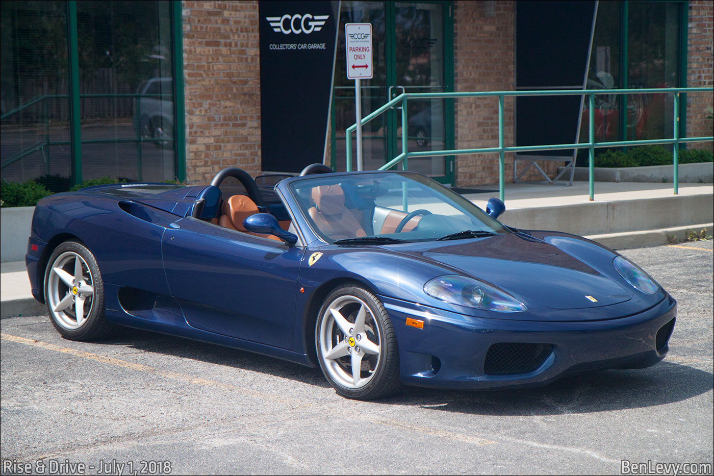 Blue Ferrari 360 Spider - BenLevy.com