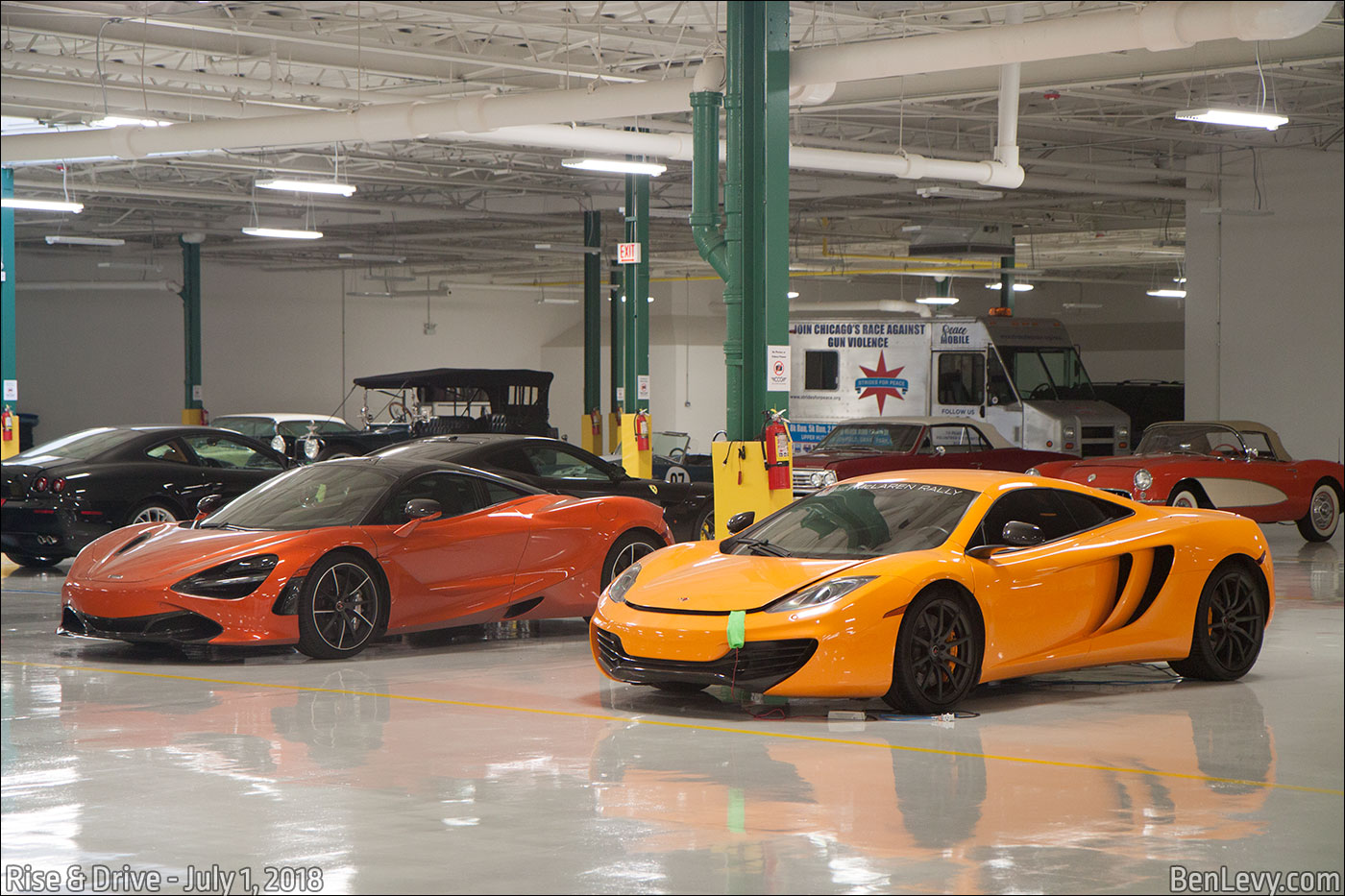 Two Orange McLaren