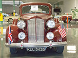 Front of Red Packard Super Eight Limousine at Collectors' Car Garage in Chicago