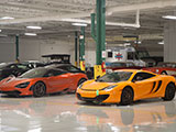 Two Orange McLaren