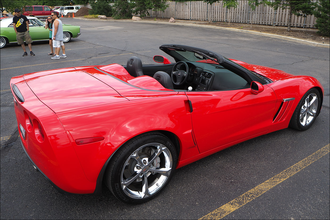 Red C6 Red Corvette Grand Sport Converible