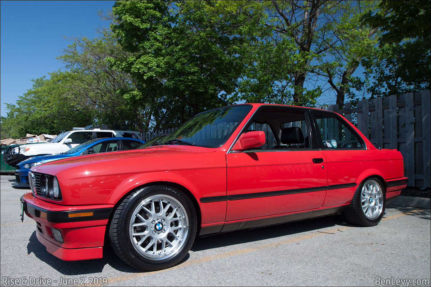 Red BMW 3 series