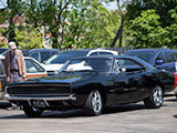 Black 1968 Dodge Charger