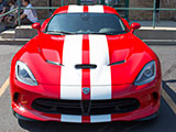 Front of Red Dodge Viper GTS