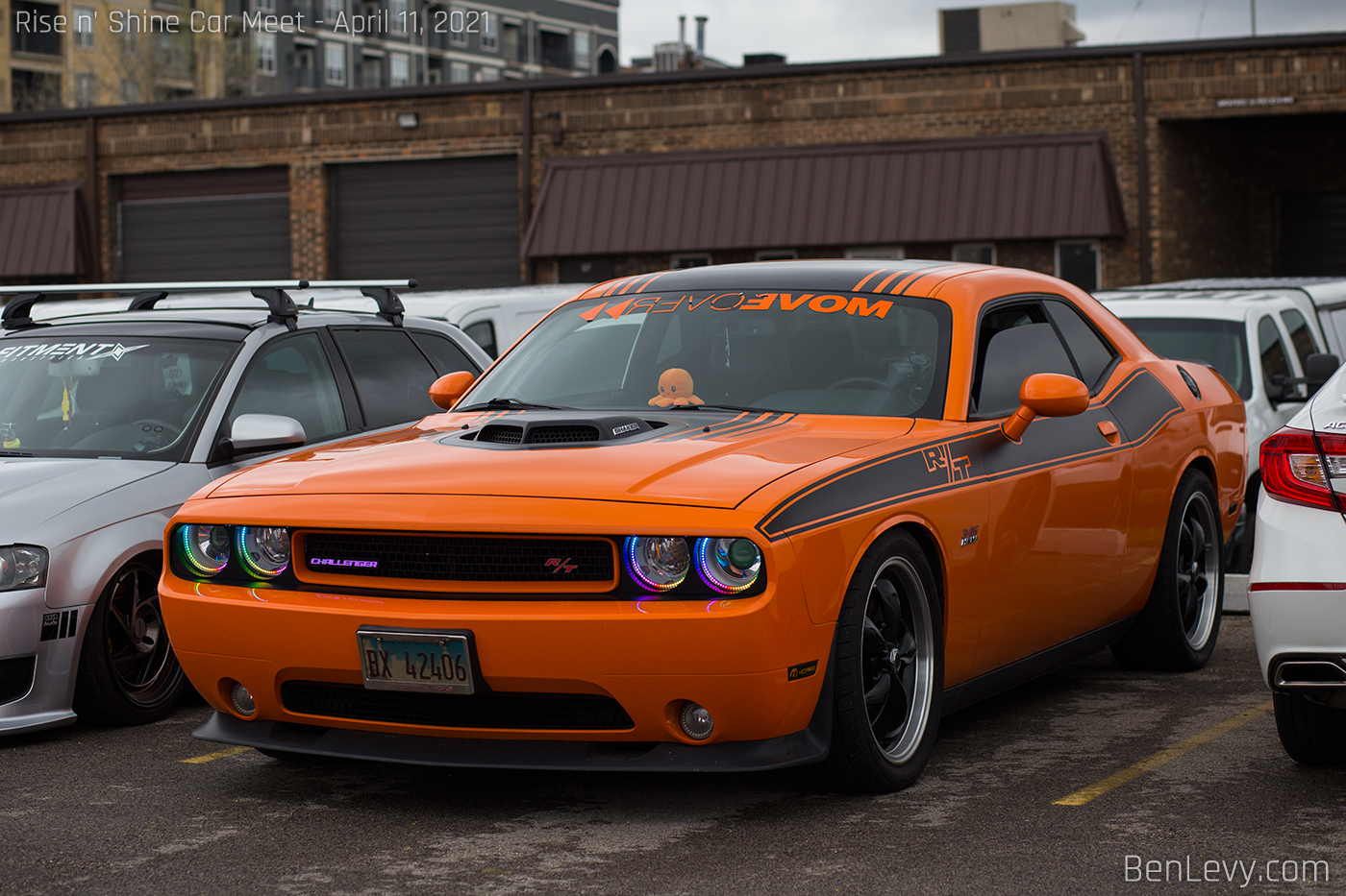 Orange Dodge Challenger R/T