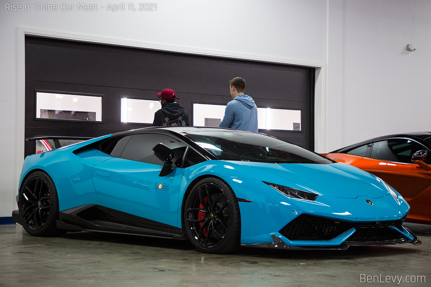 Blue Lamborghini Huracan