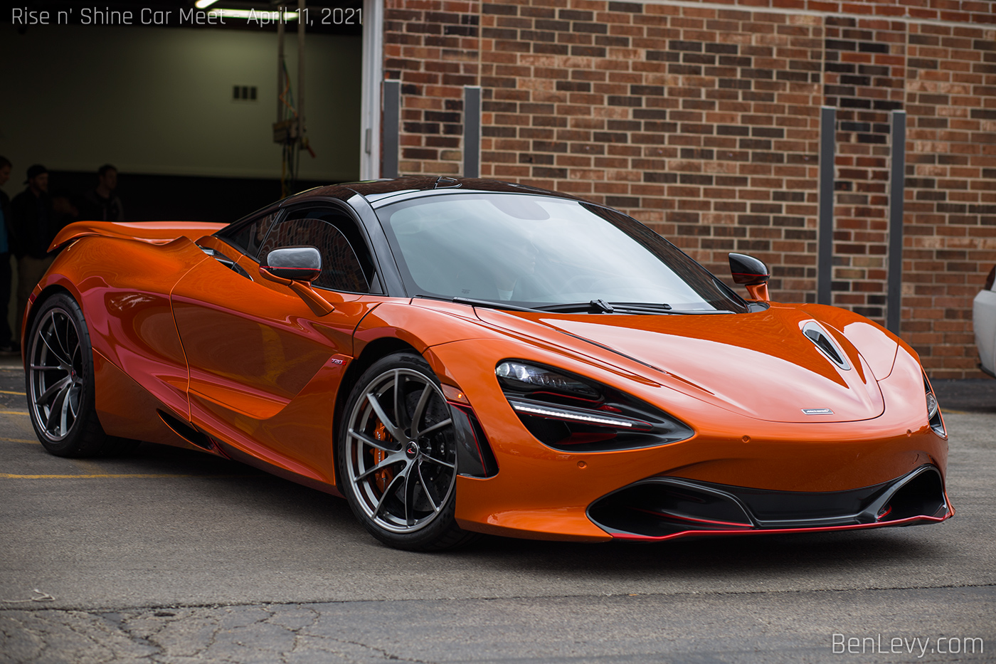 Orange McLaren 720R leaving Chicago Auto Pros Lombard