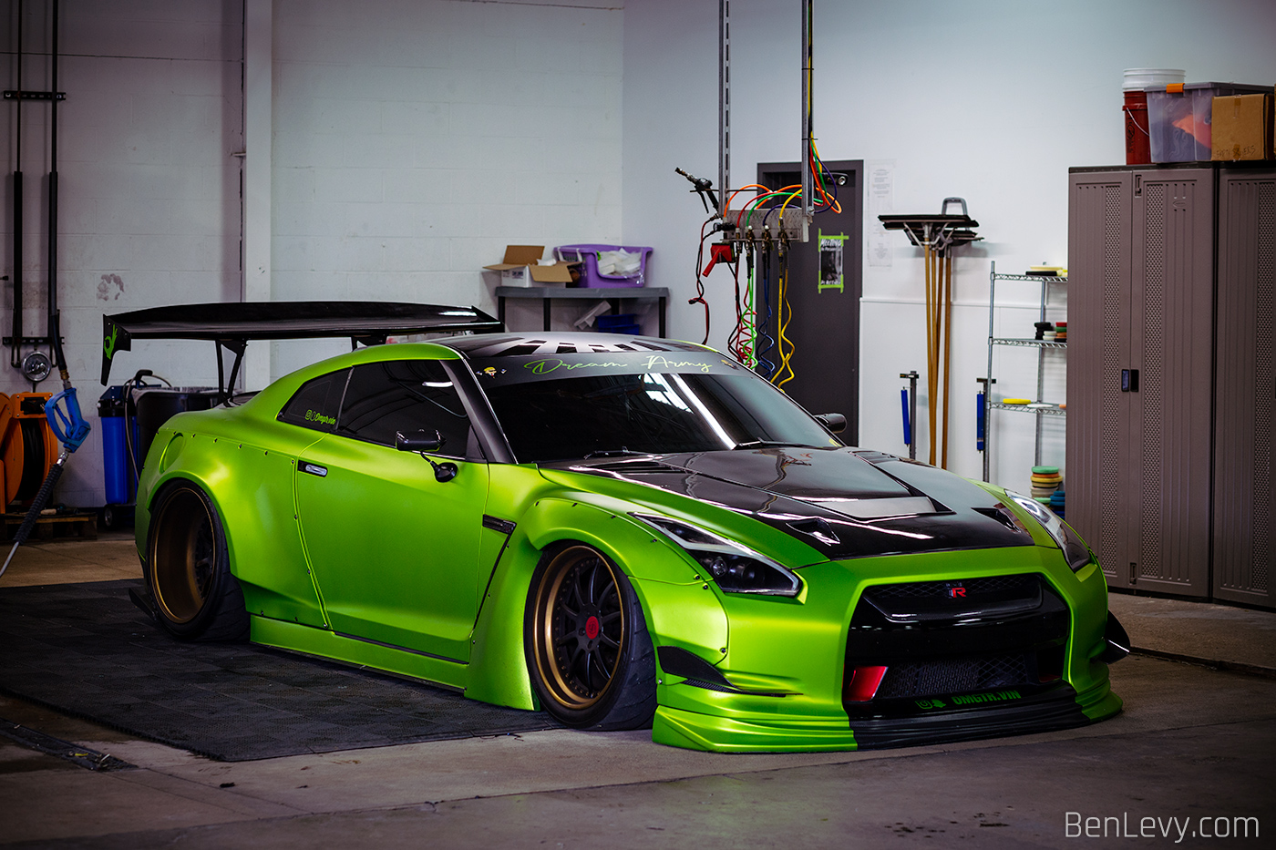 Green Nissan GT-R from Dream Army Crew - BenLevy.com
