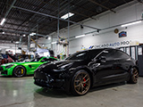 Black Tesla Model 3 at Chicago Auto Pros Lombard
