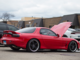 Red Mazda RX-7 at Chicago Auto Pros Lombard