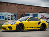 Yellow Porsche 911 GT3