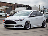 White Ford Focus ST at Chicago Auto Pros Meet