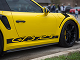 Yellow Porsche 991 GT3 Door Graphics