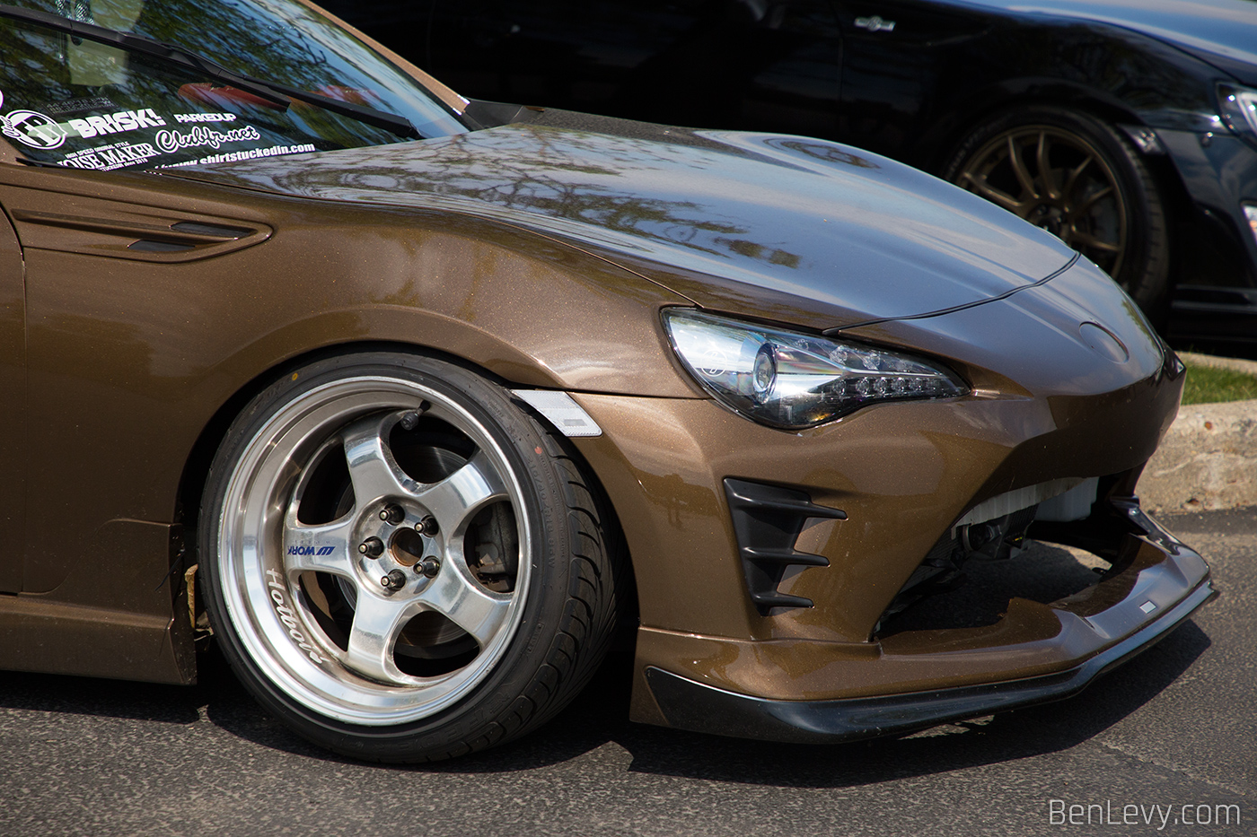 Front Bumper and Fenders on Brown Scion FR-S