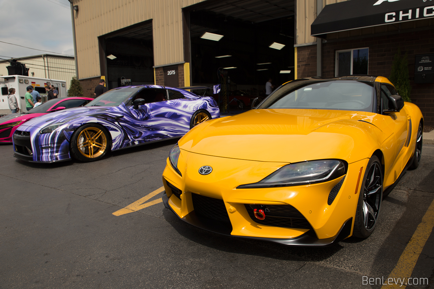 Wrapped GT-R and A90 Supra