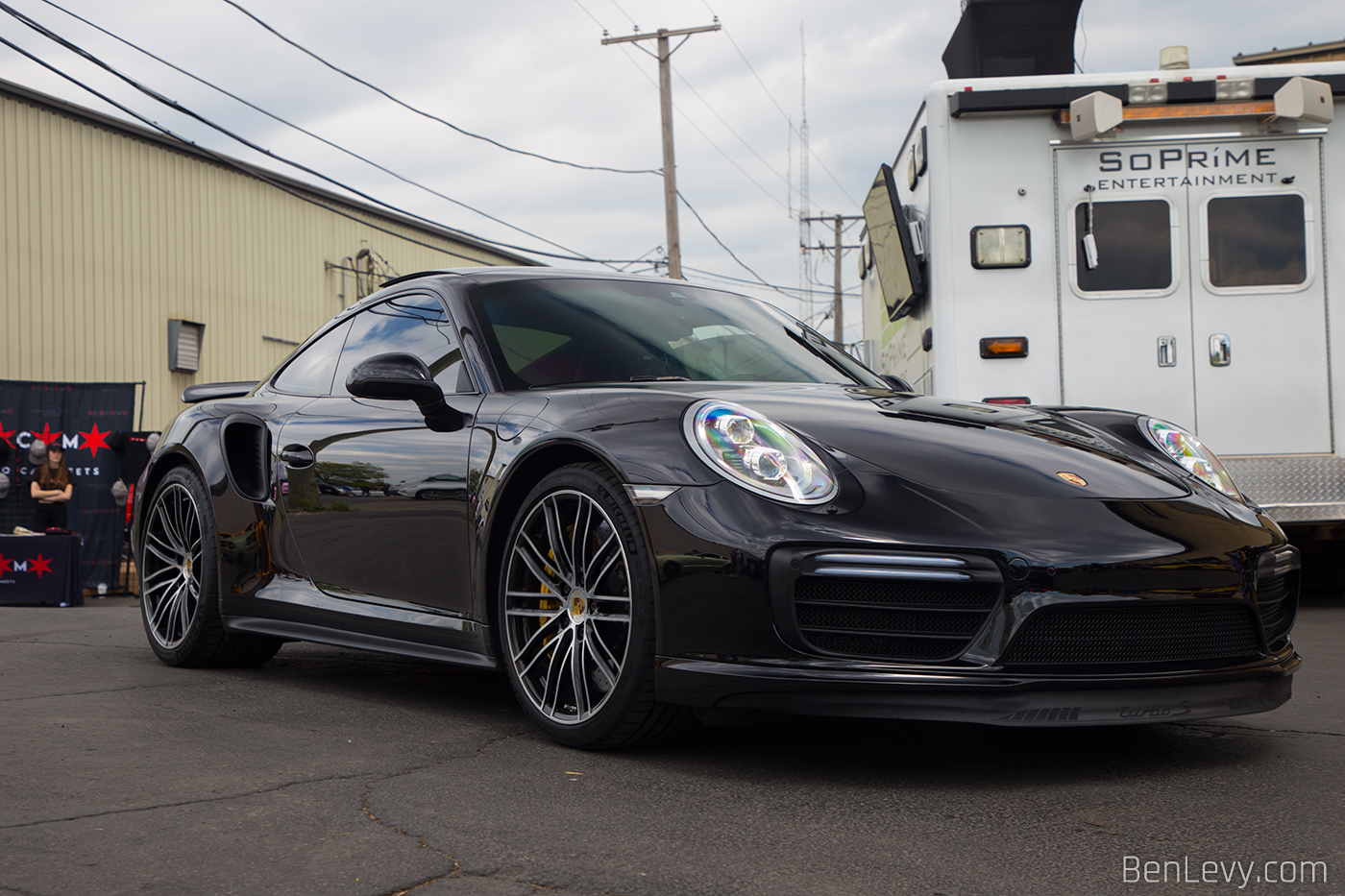 Black Porsche 911 Turbo S