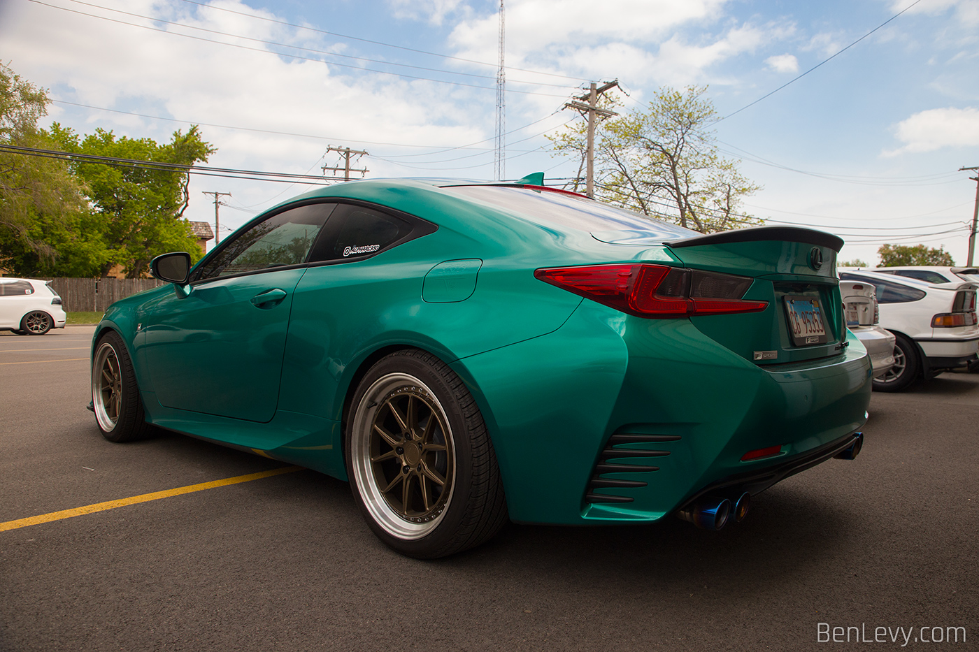 Lexus RC 350 with Green Wrap