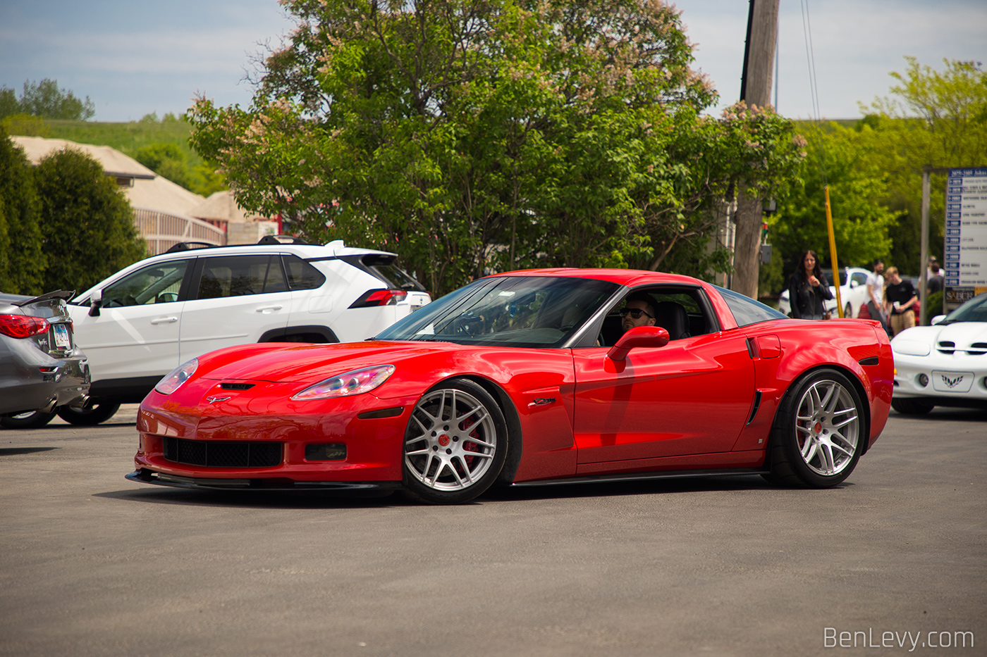 Red C6 Corvette Z06