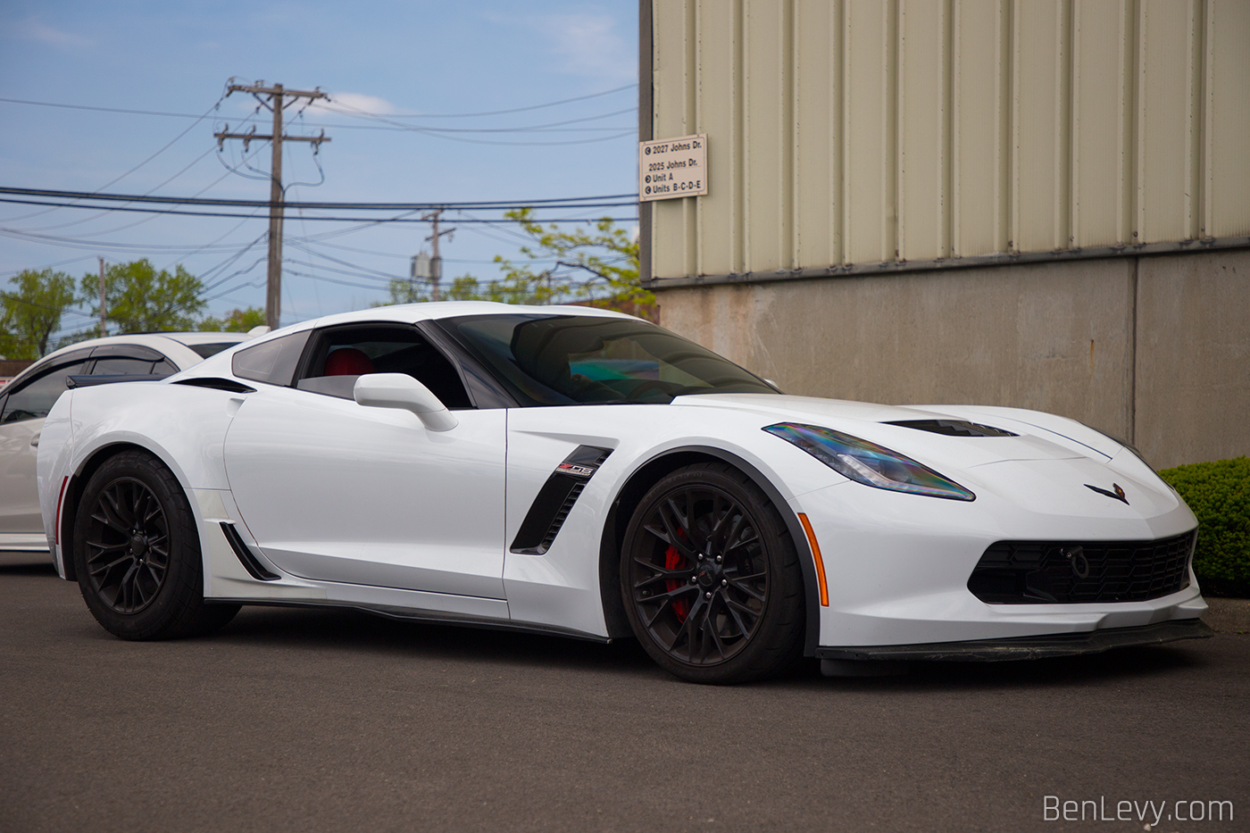 White Chevy Corvette Z06