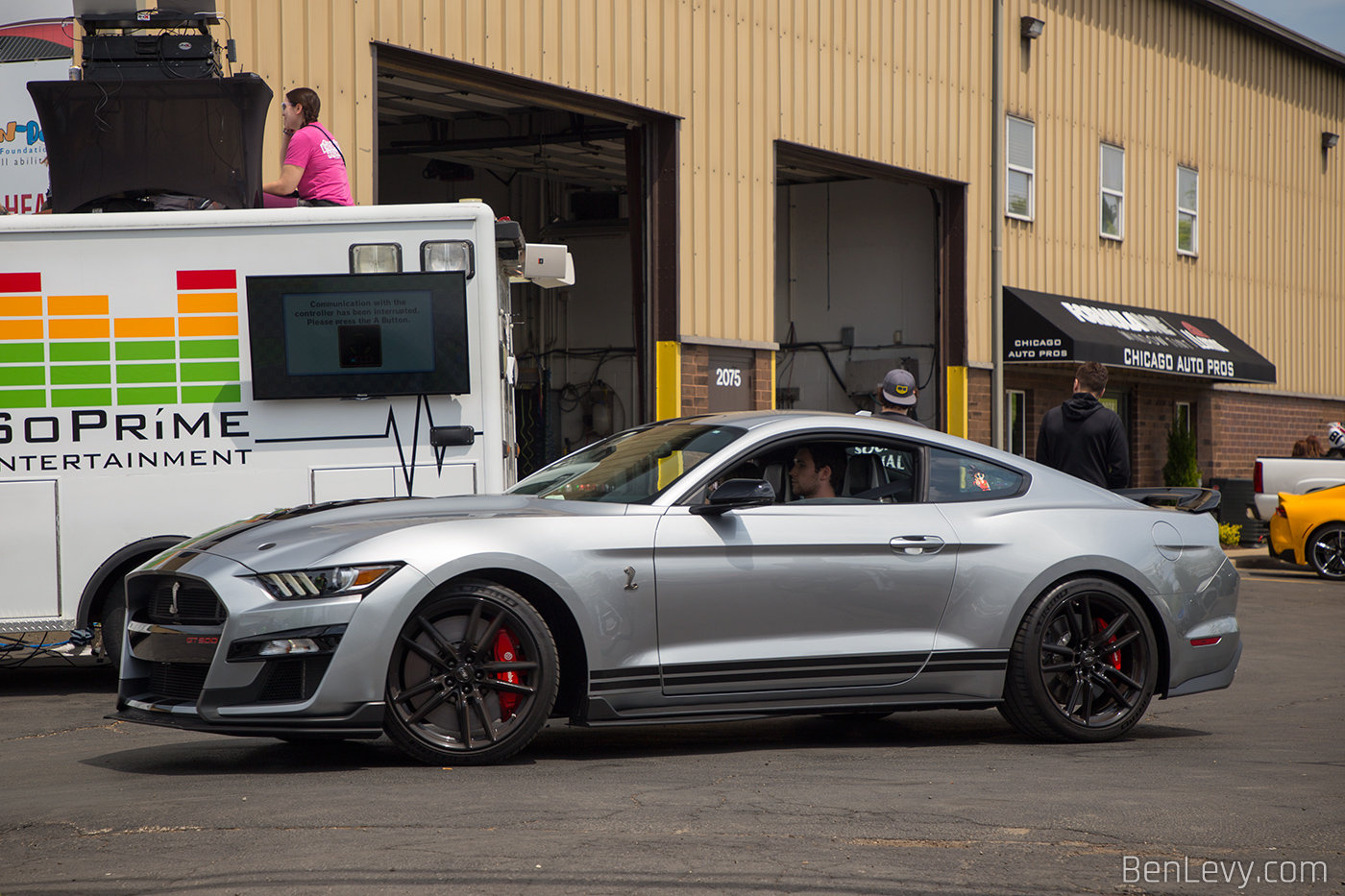 Silver Ford Mustang Shelby GT500