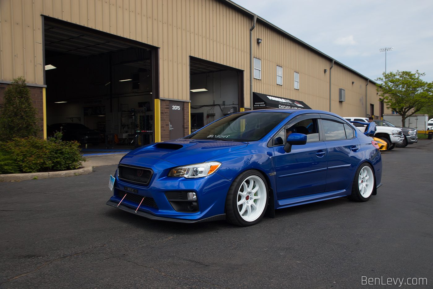 Blue Subaru WRX at Chicago Auto Pros Glenview