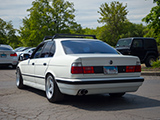 White BMW E34 with AC Schnitzer Wheels