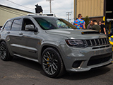 Grey Jeep Cherokee Trackhawk at Chicago Auto Pros Glenview
