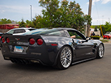 Grey C6 Corvette ZR1 at Chicago Auto Pros Glenview