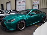 Green Lexus RC 350 F-Sport at Chicago Auto Pros Glenview