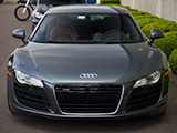 Front of Grey Audi R8