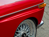 Front fender of a clean BMW 2002