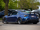 Blue Scion FR-S with Bodykit